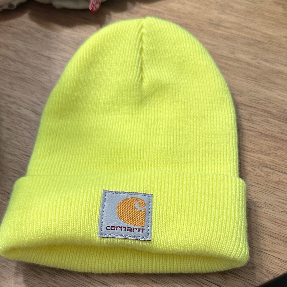 Carhartt Kids High-Visibility Neon Yellow Beanie